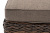 "Лунго" плетеная оттоманка с подушкой (гиацинт), цвет коричневый