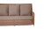 "Гляссе" диван трехместный из искусственного ротанга, цвет коричневый